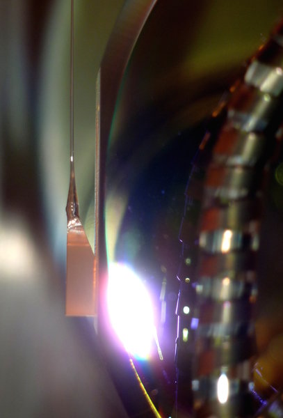 GEO600 monolithic suspension close-up.